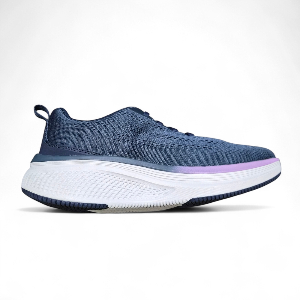 Skechers Women's GO Run 2.0 Elevate Ombre Sneakers Navy/Lavender Size 10 Wide - Picture 3 of 13